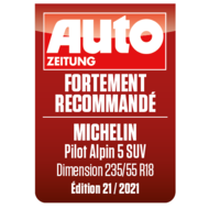 2021 Pilot Alpin 5 SUV Autozeitung tres recommande FR