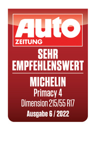 MICHELIN Primacy 4 Autozeitung 6-2022 Sehr empfehlenswert