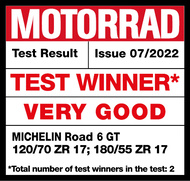 MICHELIN Road 6 GT test winner Motorrad