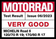 MICHELIN ROAD 6 | MOTORRAD - TEST RESULT VERY GOOD 2023